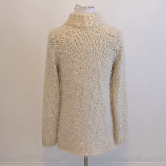 Free People Cream Fuzzy Cardigan Sweater - Picture 2 of 8